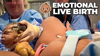 THE LIVE BIRTH OF BABY NUMBER SIX | *Real, Raw & UNMEDICATED Emotional Labor And Delivery Birth Vlog
