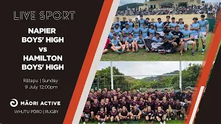 Super 8 Rugby First XV | Napier Boys' High v Hamilton Boys' High