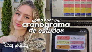 COMO FAZER UM CRONOGRAMA DE ESTUDOS PERFEITO para 2022 ✨📆