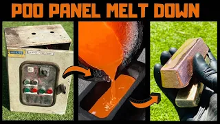 Sewage Panel Melt Down - Trash To Treasure - ASMR Metal Melting - BigStackD Copper Casting