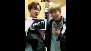 12 seconds of #NAMJIN ADORABLE SHIP MOMENTS ~~❣🐨🐹 #JIN #NAMJOON #SEOKJIN #RM #BTS #BTSARMY