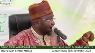 STOP CURSING NIGERIA - SHEIKH IMRAN ABDULMAJEED ELEHA