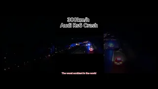 300km/h Audi rs6 Crash #trending #viral #audi #rs6 #crash #carcrash #car #sad