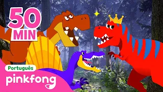 História Musical dos Dinossauros🦖| + Completo | Pinkfong, Bebê Tubarão! Canções para Crianças