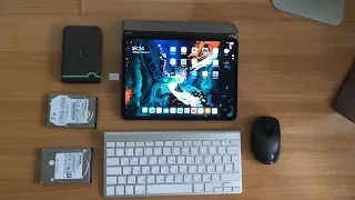 Как подключить внешний жесткий диск к iPad Pro 11,флешку,мышку и клавиатуру!