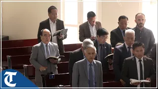 Mizoram CM Zoramthanga prays at Zarkawt Presbyterian church in Aizwal on ‘holy’ Sunday