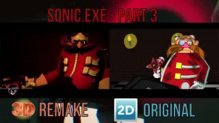3D AND 2D - SONIC.EXE PART 3 - Dr. Eggman Checks Out ANIMATION