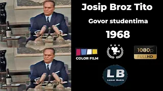 Tito govori studentima 1968 [HD] COLOR