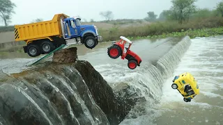 Jump River - Mahindra Tractor | Truck | Auto Rickshaw | Bruder Tractor | Ford Tractor | CS Toy