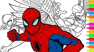 Coloring Spiderman, Rhino, The Vulture, Beetle, Lizard, Mary Jane | Spider-Man Coloring Pages