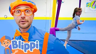 Blippi Learns Circus Tricks - Indoor Trampoline & Hula Hoops! | Kids TV Shows | Cartoons For Kids |