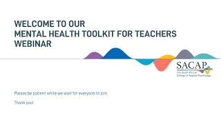 Mental Health Toolkit for Teachers | Webinar