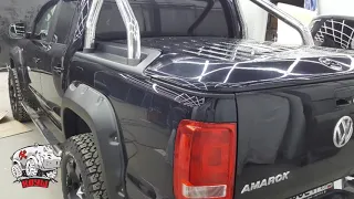 Полная покраска автомобиля Volkswagen Amarok в раптор в Покрасочном цехе АТЦ КОУШ