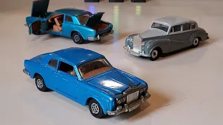 Rolls Royce Silver Shadow Corgi Diecast Toy in 1:43 Scale & Dinky Toys Wraith ~ Vintage Car / 🇬🇧 UK