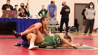 2021 Dinos Invitational WW50kg Maya Johnston (U of C) vs  Robbie Ann Pingal (U of A)