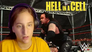 First Time Watching "the Undertaker vs Mankind" in Hell in a Cell (THE REACTION CHAMBER)
