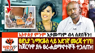 ኢትዮጵያ ምንም አታመጣም ብላ ሰደበችን!ፀደኒያ ገ/ማርቆስ ከጀርባዋ አደገኛ መረጃ ወጣባት Abiy Yilma, ሳድስ ቲቪ, Ahadu FM,  #saddis tv