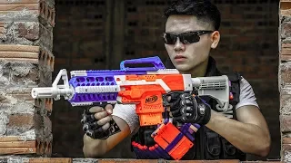 LTT Game Nerf War : Winter Warriors SEAL X Nerf Guns Fight Criminal Group Rocket Perfect Couple