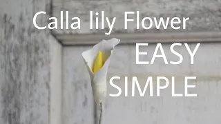How To Make Calla lily Flower / Gumpaste Flower / Sugar Flower Tutorial