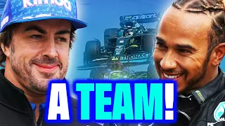 Hamilton and Alonso: From Rivals to Teammates? Alonso's Jaw-Dropping Revelation! #f1 #f1news #alonso