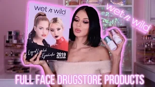 FULL FACE USING DRUG STORE MAKEUP FT. WET N WILD