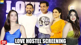 Bobby Deol, Newlyweds Vikrant Massey-Sheetal Thakur, Sanya Malhotra | Love Hostel Screening
