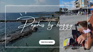 Exploring Paphos Cyprus by Mobility scooter! Jet ski, drones & cave.