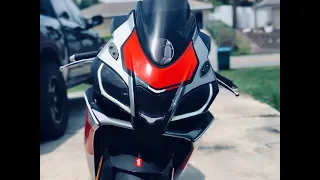 RSV4 gets Audi style LED headlights *how to mod*
