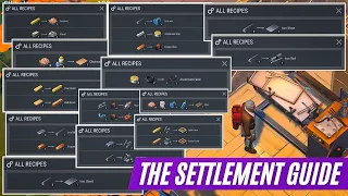 The Settlement Guide! All Machines and Recipes | The Settlement | Last Day On Earth Survival