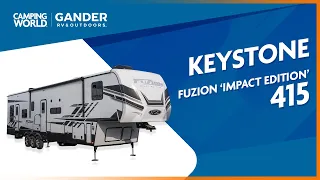 3 A/C UNITS?! BEST Bang For Your Buck Toy Hauler? | 2022 Keystone Fuzion Impact 415 RV Review