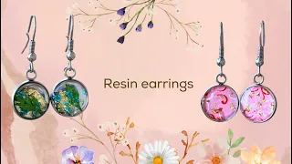 What I made this week: Resin earrings