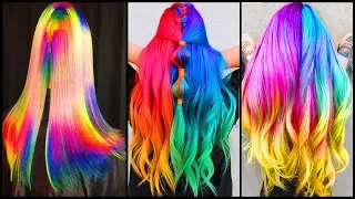 Top 10 Best Hair Color Transformation  Rainbow Hair Tutorials Compilations 2019