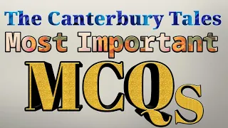 The Canterbury Tales || Most Important Mcqs || The Canterbury Tales Most Important Questions