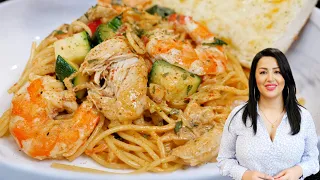 How to make The Best Creamy Cajun Chicken and Shrimp Pasta + Cajun Seasoning