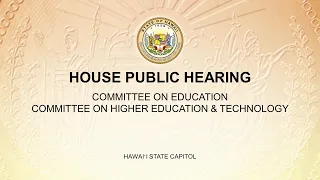 EDN/HET Joint Public Hearing - Thu Feb 1, 2024 @ 2:00 PM HST