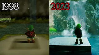 The Legend Of Zelda Ocarina Of Time Original vs Remake Comparison (FULL HD 4K 60 FPS)