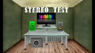 2.0 Stereo Sound Test Effects for Left and Right Home Theaters