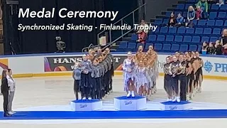 Medal Ceremony - Synchronized Skating - Finlandia Trophy 2022