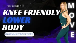 28 Minute Beginner Knee Friendly Lower Body Workout | No Squats or Lunges