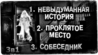 Истории на ночь (3в1): 1.Невыдуманная история, 2. Пр0клятое место, 3.Собеседник