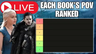 FAN VOTED EVERY BOOK POV RANKED! ASOIAF / Game of Thrones Livestream