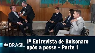 Jair Bolsonaro concede ao SBT a primeira entrevista após posse - Parte 1 | SBT Brasil (03/01/18)