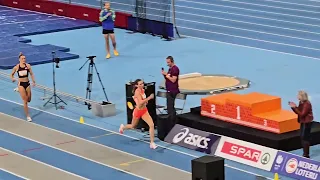 Wereldrecord Femke Bol 400 meter 49,24 tijdens NK indoor Apeldoorn