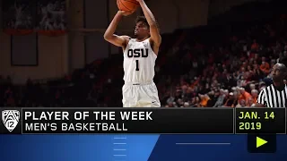 Oregon State's Stephen Thompson Jr.'s career-high 34 points earns him Pac-12 Men's Basketball...