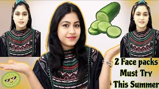 Do Try these 2 cucumber Face packs this summer🌞|DIY Cucumber Face Mask|Skincare|Makeup by Nidhi