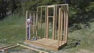 How To Build a Lean To Shed - Part 2 - Wall Framing