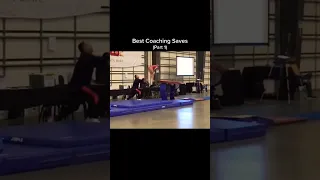 Coaches have dad reflexes X 10 #gymnast #olympics #ncaa #gym #calisthenics #coach #coaching #save