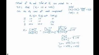 15.6 Calculating Equilibrium Concentrations Example #2