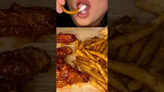 Popeyes Crispy Cajun Fries #shorts #asmr #foodie #popeyes