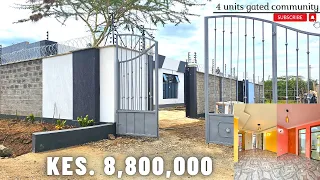 OMG! It's complete! Newest GATED Estate 8,800,000 RUIRU MUGUTHA FLAT ROOFED 4 units ALL ENSUITE $63k